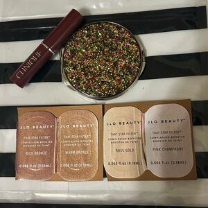 New Clinique Black Honey Lipstick Papyrus Mirror JLo Beauty Makeup Bronze Sample